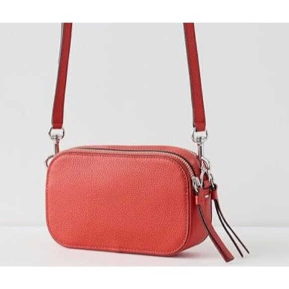 NWT! Authentic Tory Burch Miller Poppy Red & Green Crossbody Bag - Picture 6 of 7